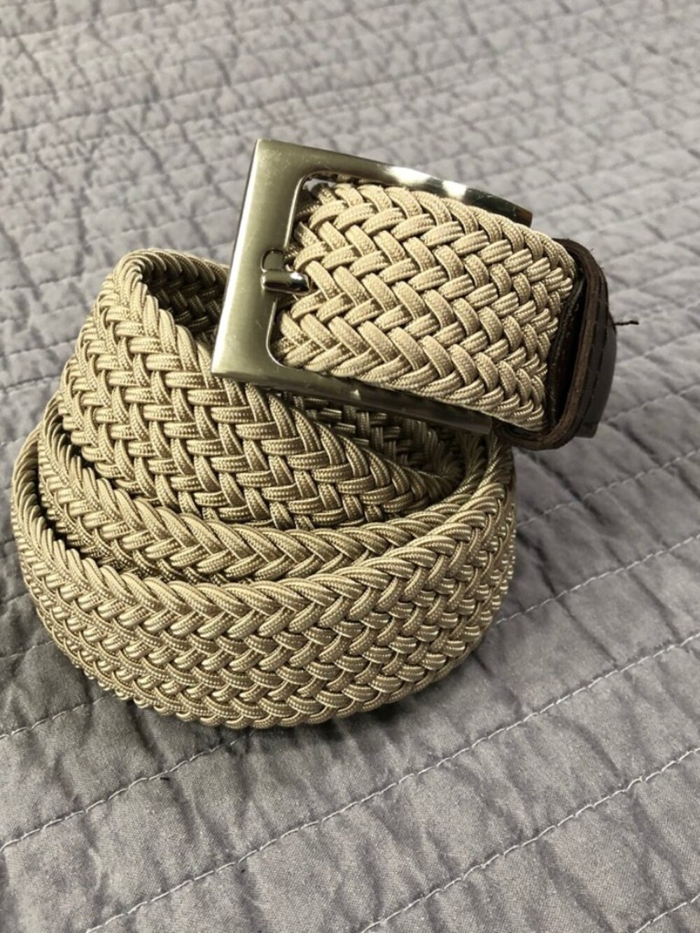 4/$15 Braided Belt Men 40 - 42 Brown Tan Classic Preppy - Picture 6 of 16